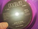 DAVID BOWIE Ashes to ashes UK very rare translucent RED vinyl 7