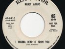 NANCY ADAMS I Wanna Hear It From You RCA Popcorn R&B Soul 45 Hear