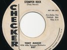 TONY MARCH Stompen Rock CHECKER Wild Rockabilly R&B 45 Hear