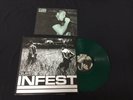 Infest - Slave LP green vinyl deep six punk crossed out no comment spazz