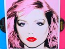 BEAUTIFUL 1ST EDITION ANDY WARHOL BLONDIE ART COVER PINK BLUE VINYL 2 LP MINT