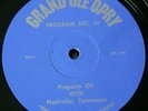 Rare  GRAND OLE OPRY Radio Show #10 Vinyl LP WSM HANK SNOW/BILL MONROE + More EX