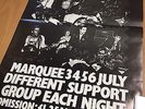 ORIGINAL 1977 RARE DAMNED AT THE MARQUEE CONCERT POSTER