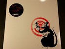 * BANKSY RADAR RAT * RED ON WHITE * LIMITED * Dirty Funker Record * un signed *