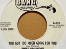 JIMMY BEAUMONT: YOU GOT TOO MUCH GOING FOR YOU/I NEVER LOVED ANYWAY (U.S. 45)
