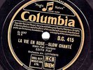 RARE EDITH PIAF 78 LA VIE EN ROSE / UN REFRAIN COURAIT DAN LA RUE COL. DC 415 M-
