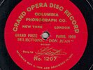 394g.  Antonio Scotti - Don Juan-Selections - Columbia Grand Opera Disc 1207