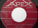 Rare Northern Soul Kurt Harris Emperor of My Baby's Heart Canadian Apex 45
