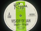 STEVEN / STEPHEN WRIGHT - Vision of Jah reggae dub 12 '' inch vinyl single VG+