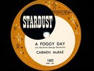 78 RPM - CARMEN McRAE on RARE 1953 Stardust 1002 - A Foggy Day / Wanting You