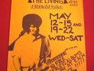 JIM BASNIGHT + THE LIVING Original 1982 Punk Flyer Poster Hibble & Hydes Seattle