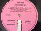 KING CRIMSON - In The Court Of The Crimson King - A2 B//2 1st Press - DISC = EX