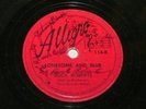 VINTAGE 78 RPM RECORD ALLEGRO 114 BUCK ROBERTS & RHYTHMAIRS AUTOGRAPHED BY BAND