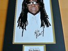 NILE RODGERS HAND SIGNED AUTOGRAPH 16x12 PHOTO MOUNT DISPLAY CHIC LE FREAK COA