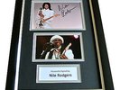 NILE RODGERS Signed A4 FRAMED Photo Autograph Display CHIC LE FREAK Music & COA