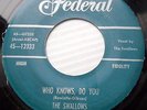 THE SWALLOWS doowop 45 WHO KNOWS DO YOU b/w ITCHY TWITCHY FEELING  FM203