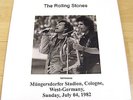 ROLLING STONES 3 LP-Box Köln, 4.7.1982 TESTPRESSUNG weisse Box ,15 copies only