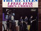 THE BEATLES I FEEL FINE SHE'S A WOMAN PICTURE/RECORD SLEEVE ONLY 5327 MUST SEE