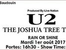 2 TICKETS CONCERT U2 BRUXELLES 01/08/2017 CAT 1