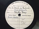 PAUL WHITEMAN’S RHYTHM BOYS - ‘A BENCH IN THE PARK’’ COLUMBIA TEST PRESSING