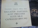 FRESCOBALDI COUPERIN BACH - GUSTAV LEONHARDT Harpsichord, TELEFUNKEN STEREO SAWT