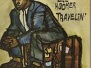 Orig '60 JOHN LEE HOOKER Travelin' LP Mono DG Vee Jay 1023 Blues
