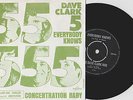 DAVE CLARK 5 - CONCENTRATION BABY - DUTCH PS 45 GARAGE PUNK KILLER FREE SHIPPING