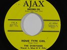 Garage Psych 45 OVERTONES Home Type Girl/There's A Girl Down... on Ajax VG++