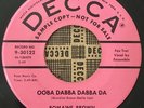 * ROMAINE BROWN Ooba Dabba Dabba Da/Hold Em Joe JUMP BLUES CALYPSO Decca 45 HEAR