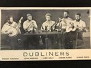 Autographed postcard of The Dubliners (B&W) signed by Luke Kelly Ronnie Drew etc