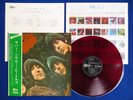 BEATLES Rubber Soul ?60's ODEON RED VINYL? JAPAN LP OP-8156 w/OBI INSERT NM-/NM-