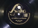 78 RPM --  Alix Combelle et son Orchestre (Bill lColeman, tp), Swing 11, E  Jazz