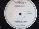 WHITE TEST/PROMO 2 LP- DGG 139345/46- MAHLER, KUBELIK SYMPHONY NO.9- NM