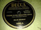 BILLIE HOLIDAY :  THERE IS NO GREATER LOVE  /  SOLITUDE.  US.78rpm (1947)