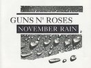 GUNS N' ROSES November Rain & Sweet Child O' Mine PICTURE SLEEVE 7