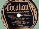 78rpm – Minnie Wallace with Robert Wilkins – Vocalion 03154