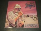 RARE   DEATH LEPROSY LP COMBAT RELATIVITY GREEN LABEL PROMO FULLER SOUND 1988