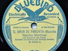 Narciso Martinez El Amor de Panchita Buff Bluebird 3008 Latin Mexican 78 Mazurka