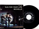 BEATLES 7' PS Run For Your Life Italy QMSP 16389 RARER VARIATION back cover 45