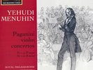 EMI ASD-440 W/G PAGANINI Violin Concertos 1 & 2 MENUHIN EREDE $4 Shipping WWIDE