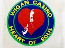 WIGAN CASINO CAR WINDOW STICKER (RARE PATCH DESIGN) - ORIGINAL VINTAGE 70'S