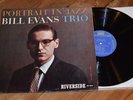 Bill Evans Trio Portrait in Jazz NICE  Riverside lp DG Mono Scott La Faro
