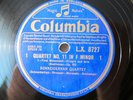2x 78rpm SCHNEIDERHAN QUARTET plays BEETHOVEN QUARTET NO. 11 - COLUMBIA
