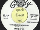 HATTIE LITTLES  - Your Love Is Wonderful -  GORDY  - MOTOWN  7