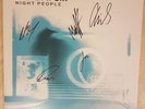 You Me At Six - Night People Marble White/Blue Vinyl Lp Signed Inverted Artwork