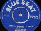 PRINCE BUSTER   TEN COMMANDMENTS b/w STING LIKE A BEE   UK BLUE BEAT SKA 7