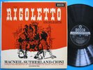 Decca SXL 6008 ED1 Verdi Rigolette Macneil Sutherland Cioni Sanzogno NM