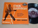 EDDIE COCHRAN - C'MON EVERYBODY RARE 1958 LONDON PICTURE SLEEVE EP PLAYS EX