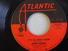 1976 EDDIE HARRIS IT'S ALL RIGHT NOW / THAT IS WHY YOU'RE OVERWEIGHT 45 ATLANTIC