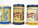 VERY EARLY SET OF 3 COLUMBIA PHONOGRAPH CO. CYLINDER PHONOGRAPH RECORD CONTAINER